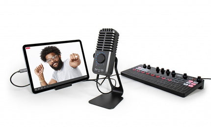 IK Multimedia - IKMIRIGSTRMMICPRO - Compact Multi-pattern Microphone and Stereo/4-channel Audio Interface