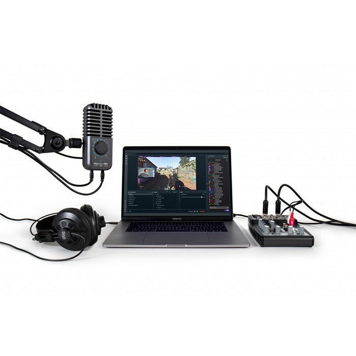 IK Multimedia - IKMIRIGSTRMMICPRO - Compact Multi-pattern Microphone and Stereo/4-channel Audio Interface