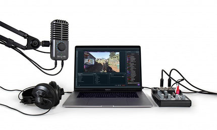 IK Multimedia - IKMIRIGSTRMMICPRO - Compact Multi-pattern Microphone and Stereo/4-channel Audio Interface