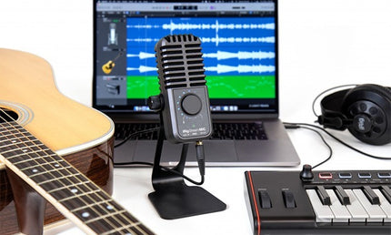 IK Multimedia - IKMIRIGSTRMMICPRO - Compact Multi-pattern Microphone and Stereo/4-channel Audio Interface