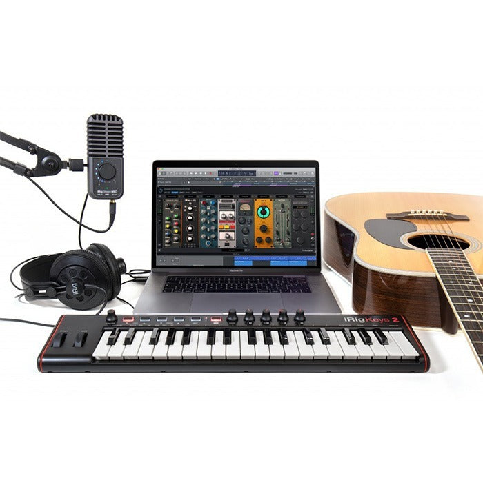 IK Multimedia - IKMIRIGSTRMMICPRO - Compact Multi-pattern Microphone and Stereo/4-channel Audio Interface