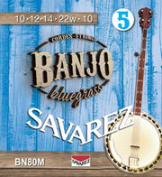 string set 5-string banjo, bluegrass, medium, 010-012-014-022W-010