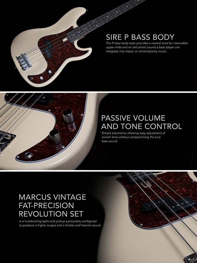 Sire P5R A5 Marcus Miller 5-snarige passieve basgitaar natural
