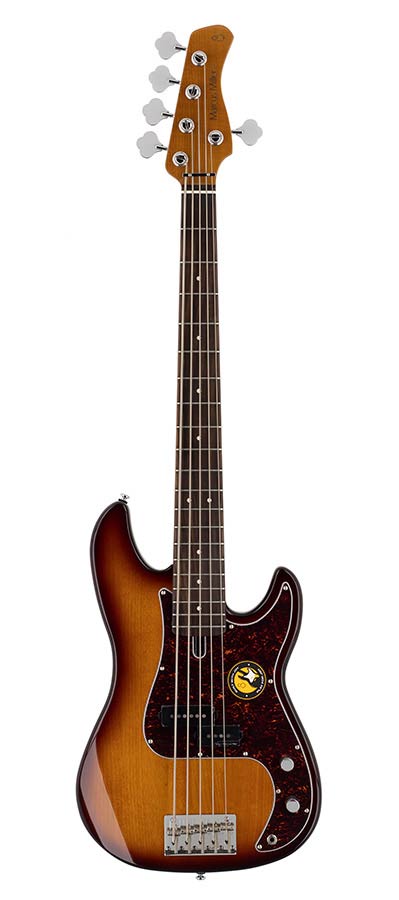 Sire P5R A5 Marcus Miller 5-snarige passieve basgitaar tobacco sunburst