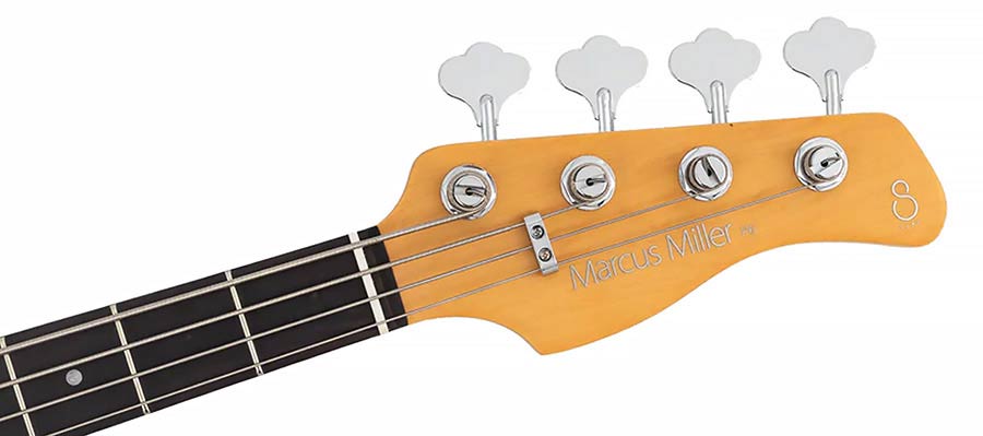 Sire P6 4 Marcus Miller 4-snarige actieve basgitaar candy apple red