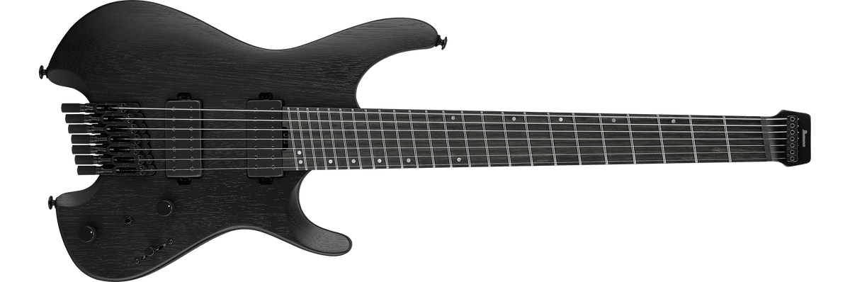 Ibanez QX527B – 7-snarige headless elektrische gitaar – Weathered Black