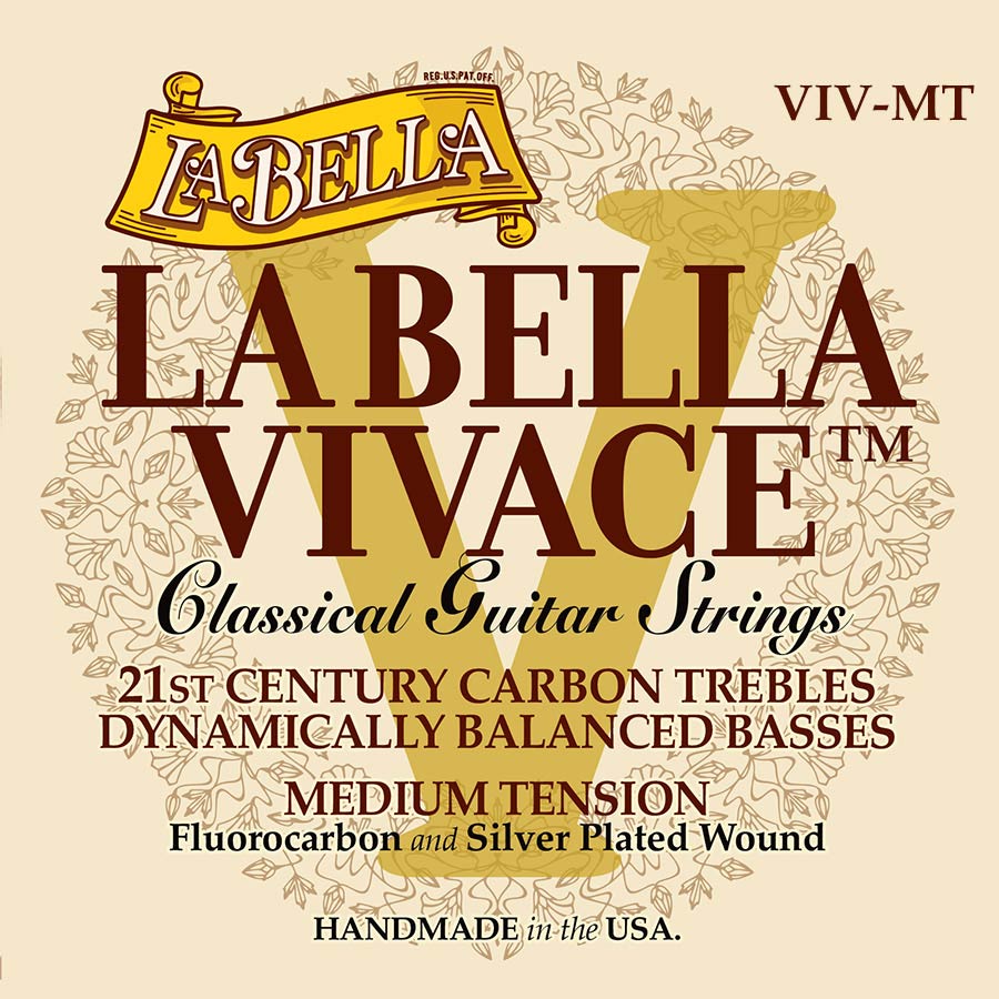 La Bella VIV-MT Vivace losse set hoge snaren voor klassieke gitaar