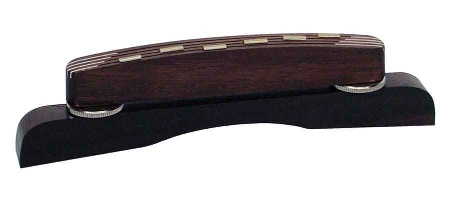 bridge for guitar, rosewood, height adjustable, adjustable fret saddles