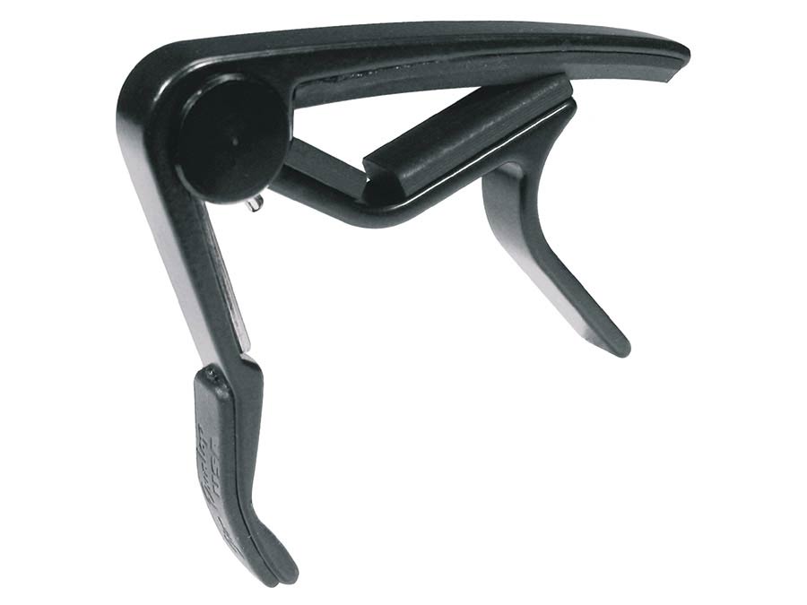 Dunlop: Capo Voor Akoestische Gitaar, Gewelfd, Trigger Model, Zwart