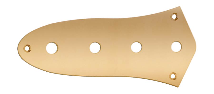 Boston CP-JB-G bedieningsplaat voor Jocker Bass-model – goud, metrische potmeters