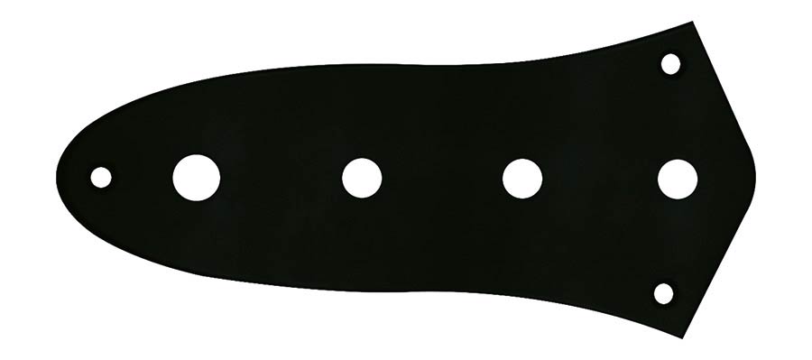 Boston CP-JB-B bedieningsplaat voor Jocker Bass-model – zwart, metrische potmeters