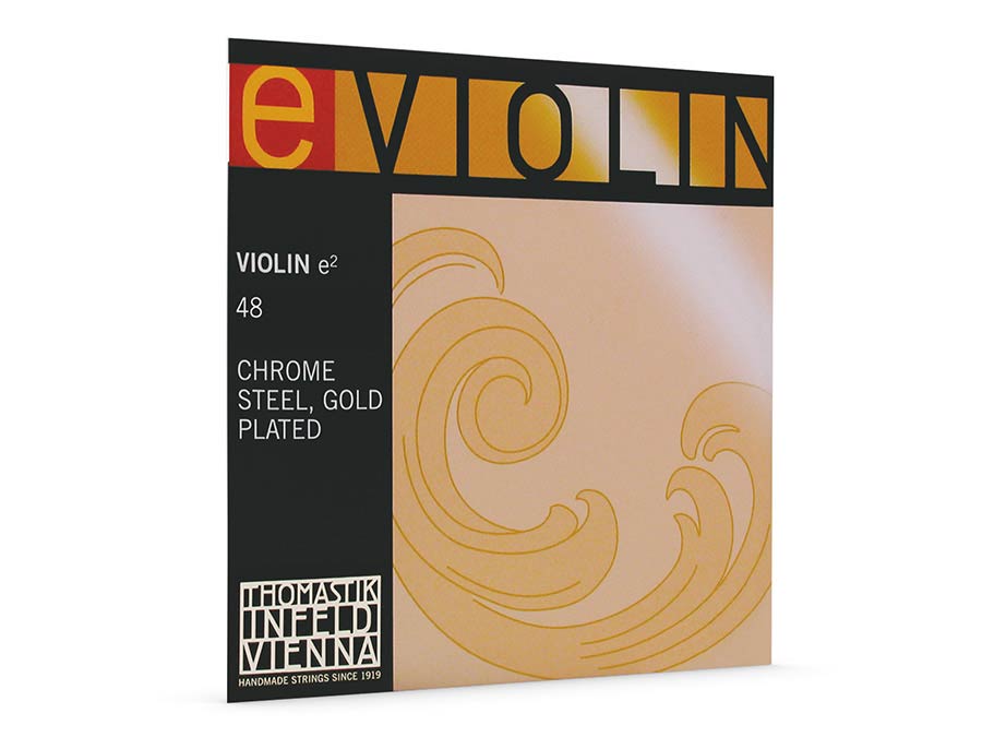 Thomastik-Infeld TH-48M vioolsnaar E-1 4/4, medium, chroomsteel, verguld