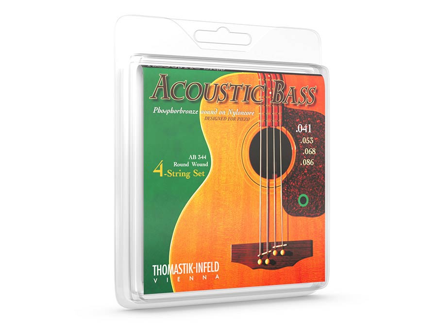 Thomastik-Infeld THAB-344 snarenset voor akoestische basgitaar, phosphor brons 041-053-068-086, longscale