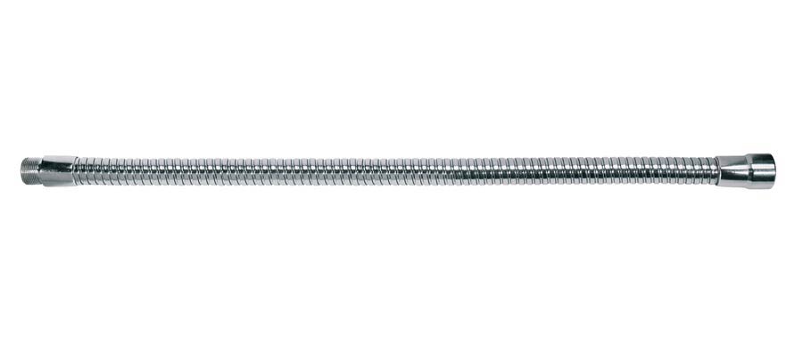 gooseneck, chrome, 50cm