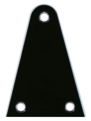 truss rod cover, black, 2 ply, black - white