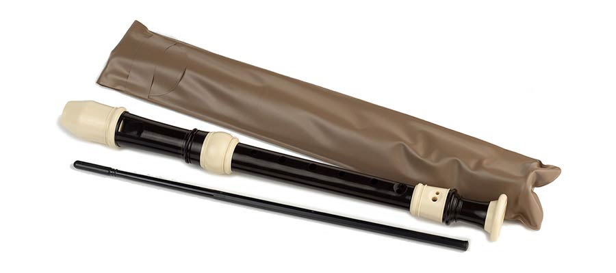 soprano recorder, key: C, ABS, brown-ivory, Baroque system