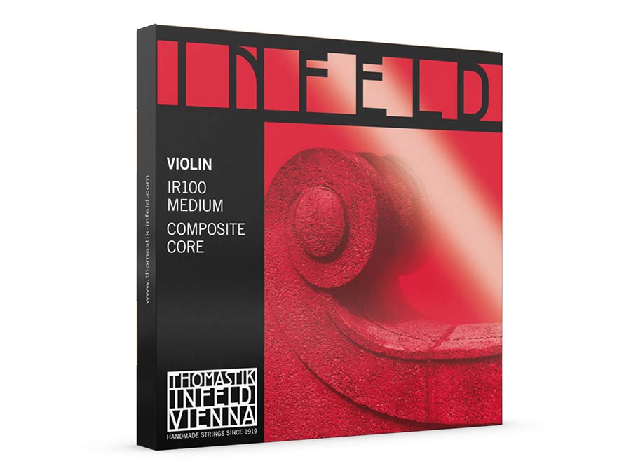 Thomastik-Infeld TH-IR-100 Infeld Red snarenset voor viool 4/4, rood, vergulde E-1