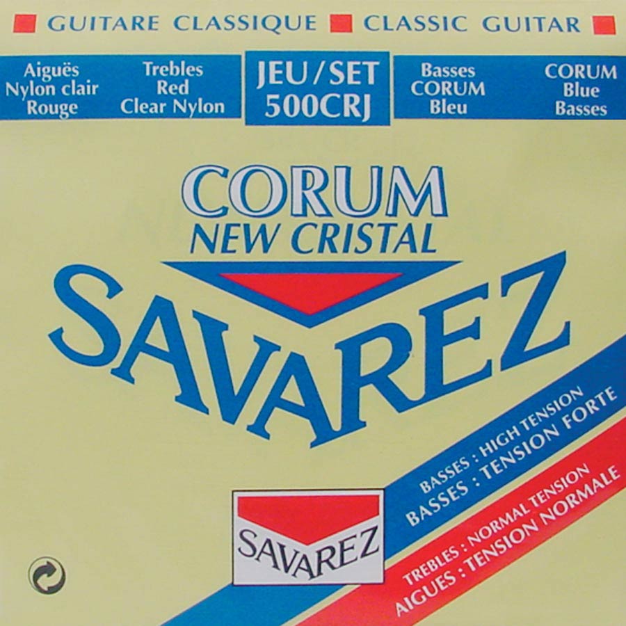Savarez 500CRJ New Cristal Corum snarenset voor klassieke gitaar – gemengde spanning