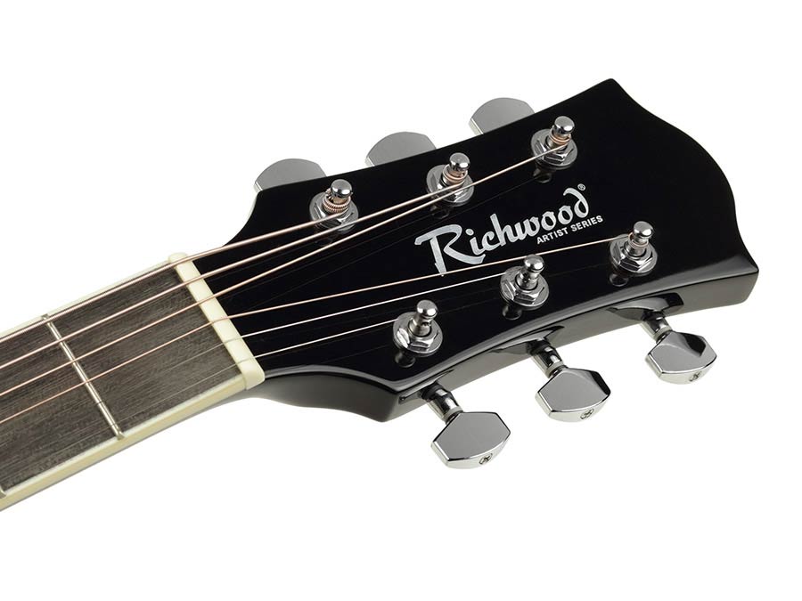 Richwood RD-12-BK Artist Series akoestische gitaar, dreadnought, zwart