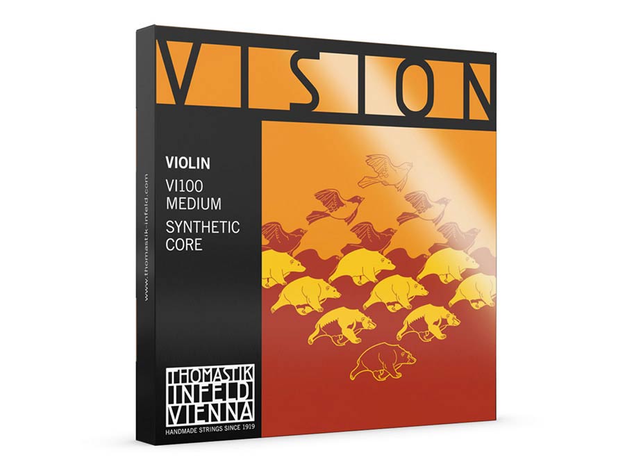 Thomastik-Infeld VI-100 Vision snarenset voor viool 4/4, bestaande uit VI-01, VI-02, VI-03A en VI-04