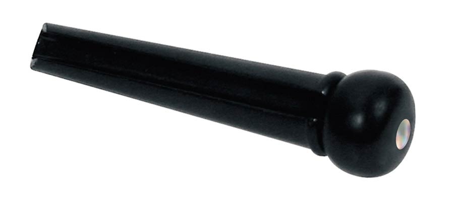 Boston 2014 kunststof brugpennen 12-pack zwart met 3 mm parelmoerdot