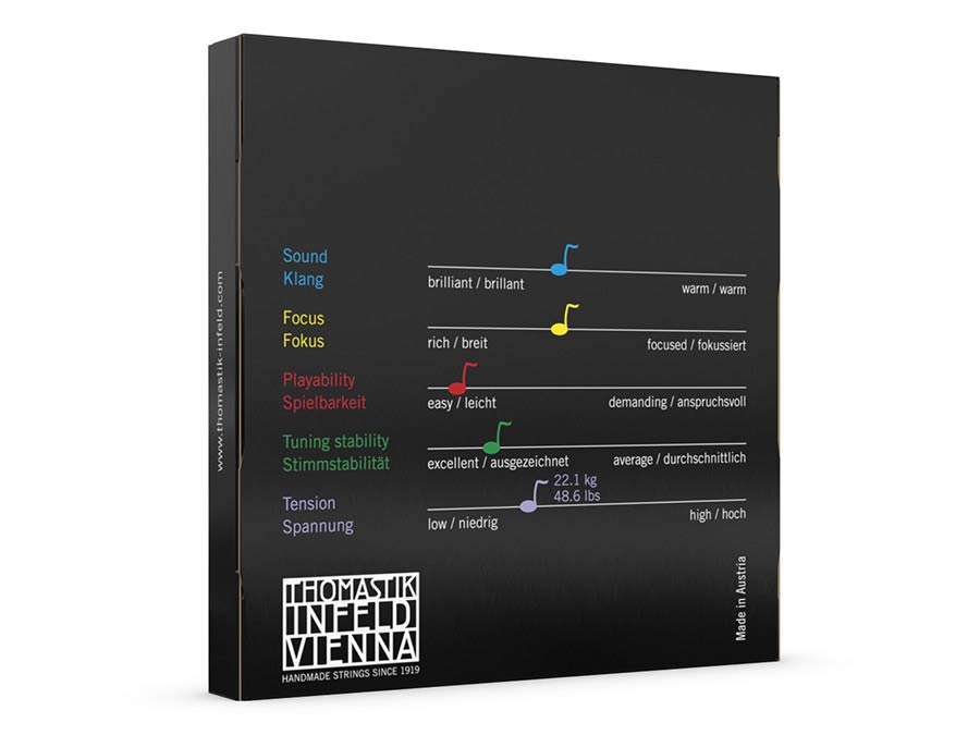 Thomastik-Infeld VIT-100-O Vision Titanium snarenset voor viool 4/4, bestaande uit VIT-01-O, VIT-02-O, VIT-03-O en VIT-04-O afbeelding 2