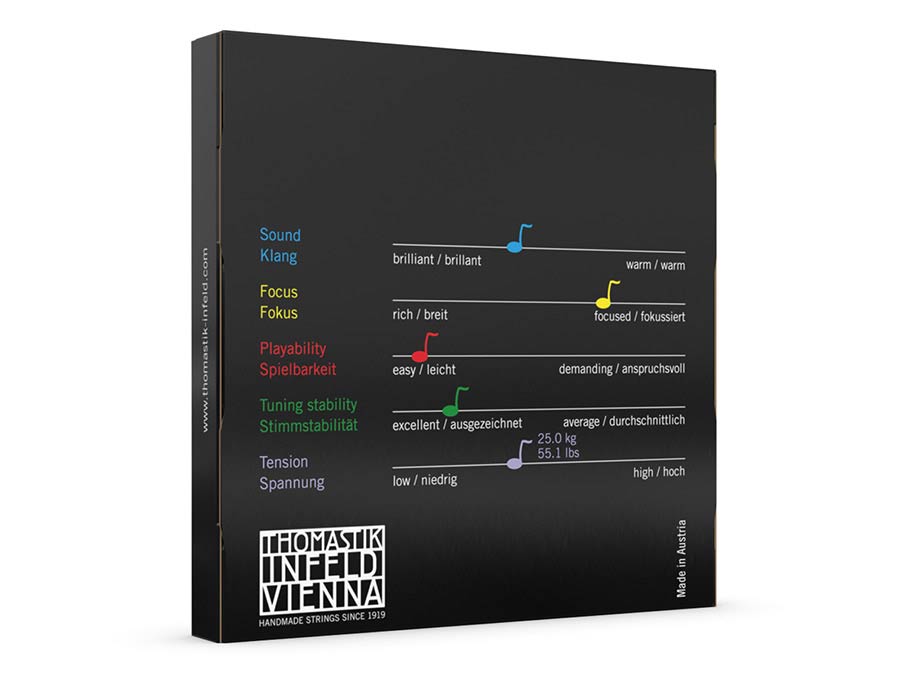 Thomastik-Infeld VI-200 snarenset voor altviool (36-39cm), bestaande uit TH-VI-21, TH-VI-22, TH-VI-23 en TH-VI-24 afbeelding 2