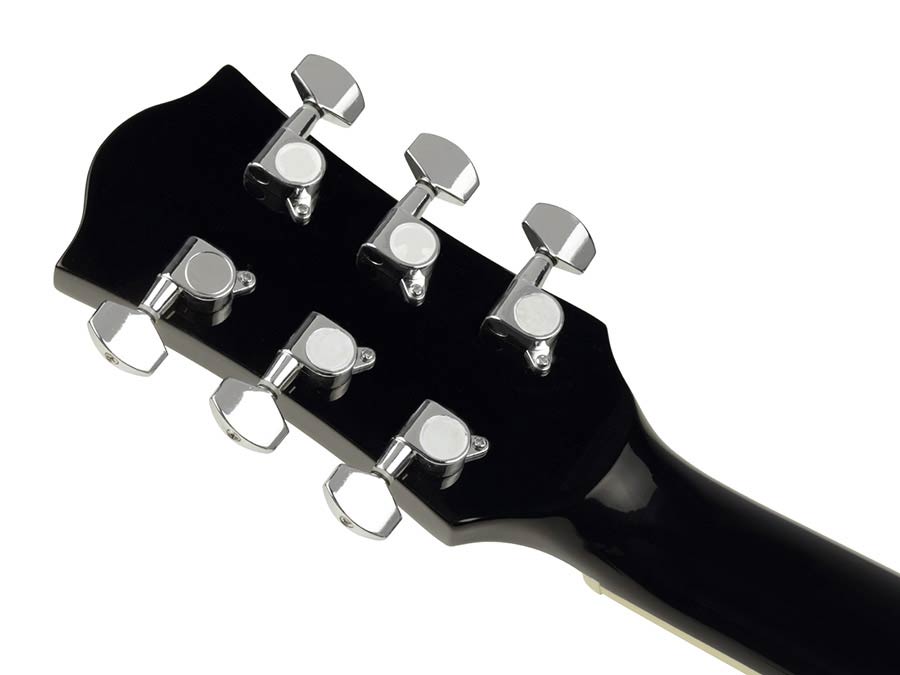 Richwood RD-12L-BK Artist Series linkshandige akoestische gitaar, dreadnought, zwart