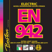 Boston EN-942 snarenset voor elektrische gitaar – nickel roundwound, extra light, .009–.042