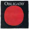 vioolsnaar E-1, medium, in envelop, ball end, goldsteel