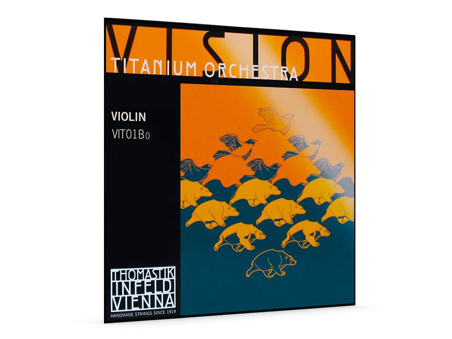 Thomastik-Infeld VIT-01-BO vioolsnaar E-1 4/4, stainless steel, titanium wikkeling