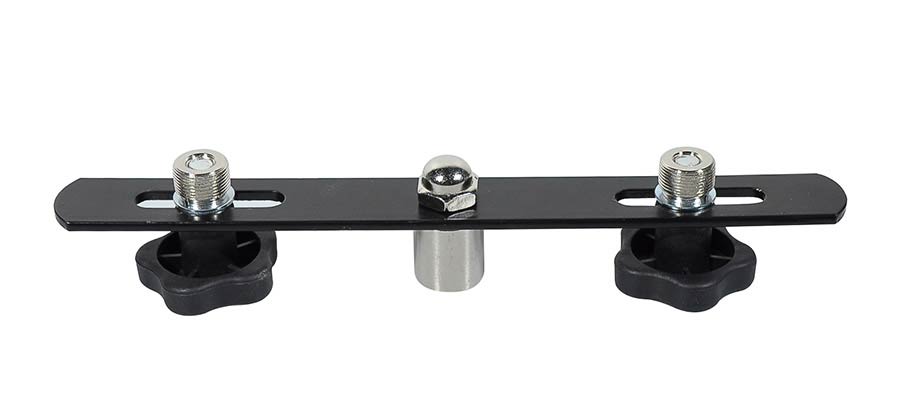 Gatt Audio - GMA-20 - microfoonstatief adapter voor 3 microfoons, zwart, t-adaptor, 2x 5/8" draad