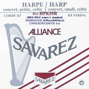 Savarez HPK55R Alliance harpsnaar voor kleine harp en concertharp 0,55 mm 1 m rood