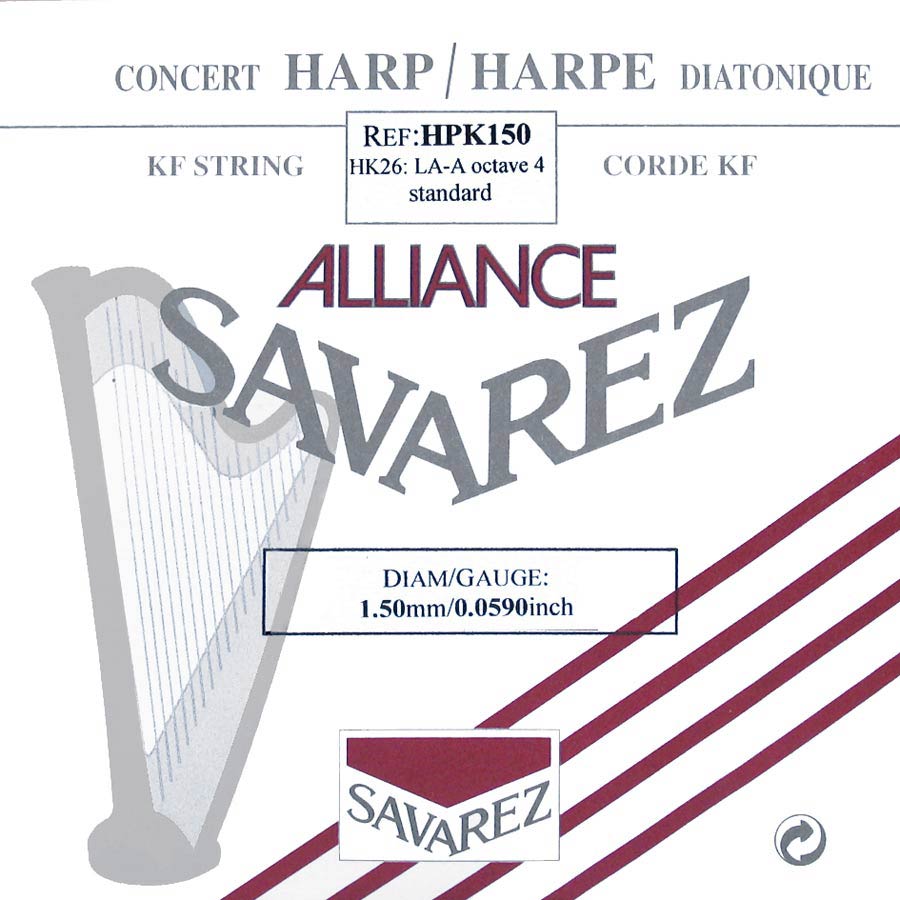 Savarez HPK150 Alliance harpsnaar voor kleine harp en concertharp 1,50 mm 1,50 m