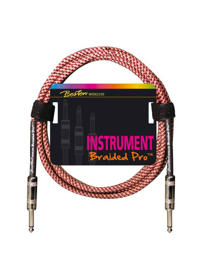 Boston GC-264-3 Instrumentkabel Vintage Oxblood 3 meter