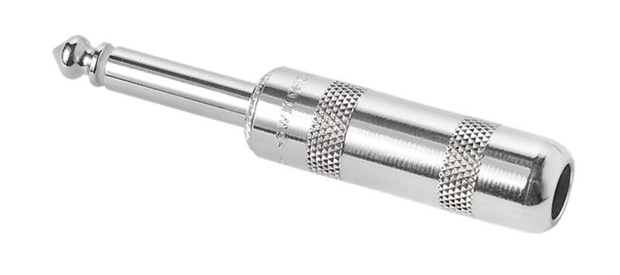 Switchcraft SC-280 rechte 6,35 mm mono jackplug - nikkel