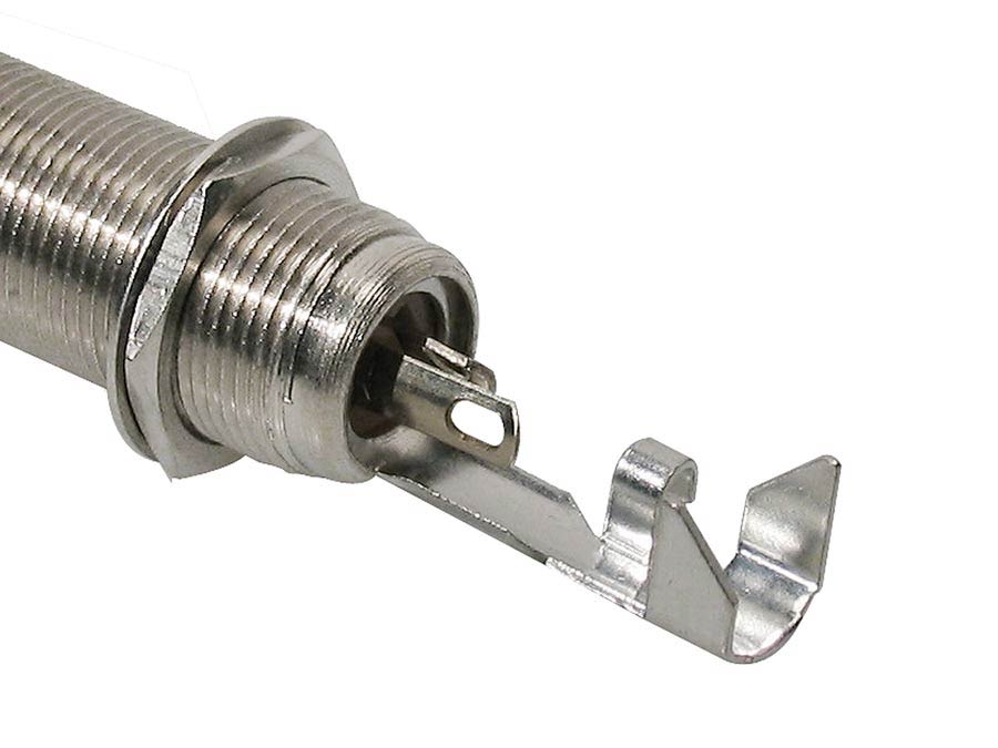 Switchcraft SC-152B 6,35 mm stereo jackbus voor dik paneel - nikkel