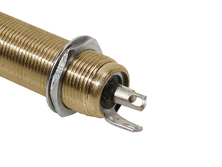 Switchcraft SC-152 6,35 mm stereo jackbus voor dik paneel - koper