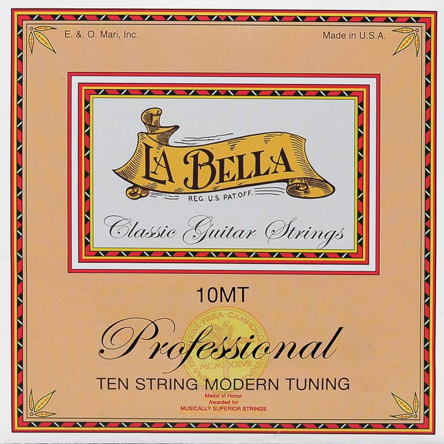 La Bella 10MT Professional klassieke gitaarsnaren voor 10-snarige gitaar, 029-052
