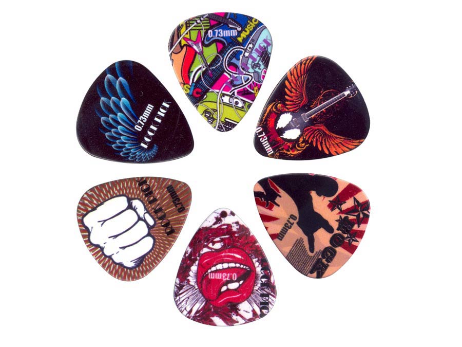 Boston BRP6-073 Celluloid Plectrumset 0,73 mm - 6 stuks
