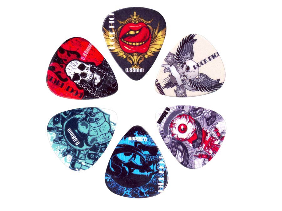 Boston BRP6-088 Celluloid Plectrumset 0,88 mm - 6 stuks