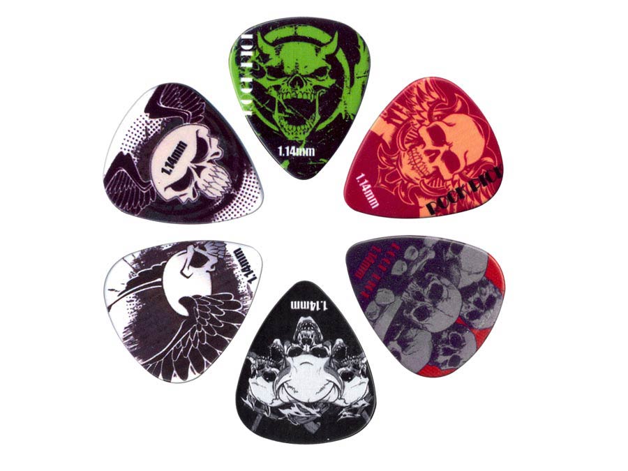 Boston BRP6-114 Celluloid Plectrumset 1,14 mm - 6 stuks