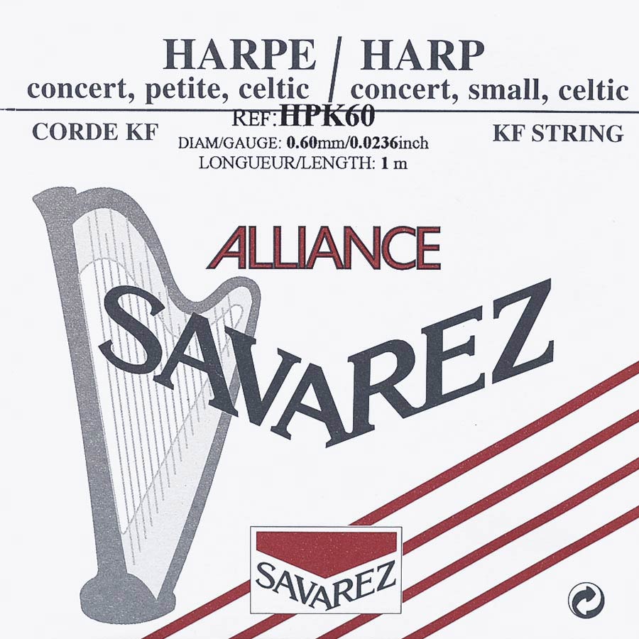Savarez HPK60 Alliance harpsnaar voor kleine harp en concertharp 0,60 mm 1 m