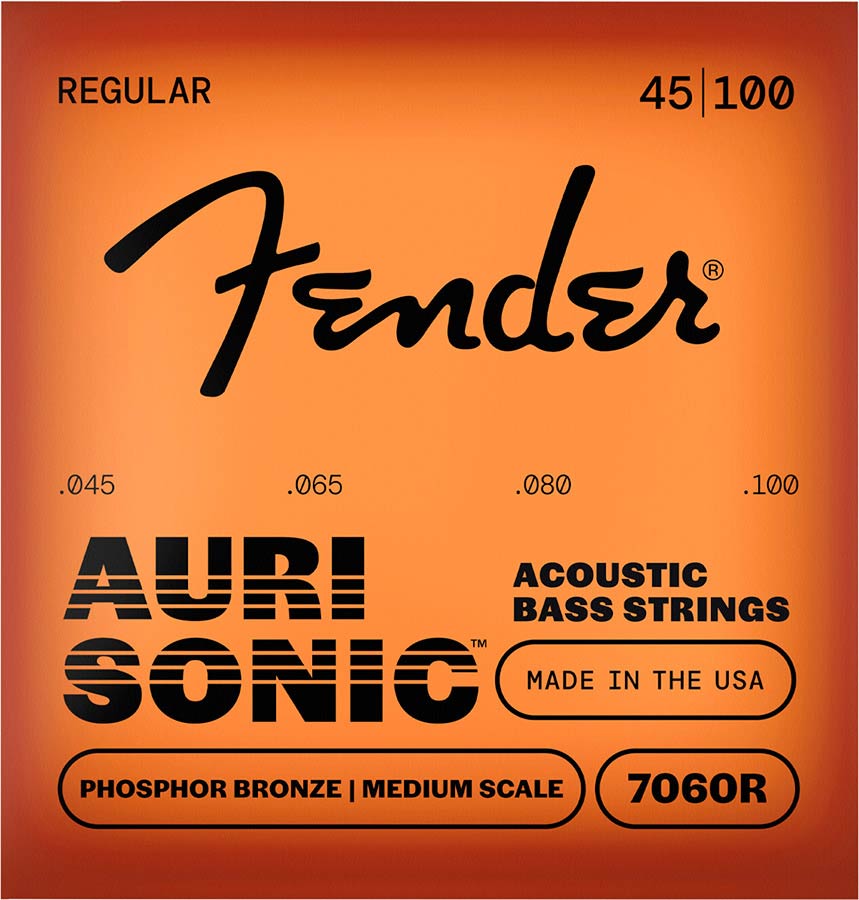 Fender snarenset akoestische basgitaar, 32" medium scale, phosphor bronze wound, 045-055-075-095