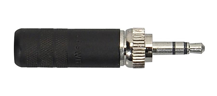 Switchcraft SC-35HDLBNS vergrendelbare 3,5 mm mini-jackplug - 4,4 mm kabelinvoer, zwart