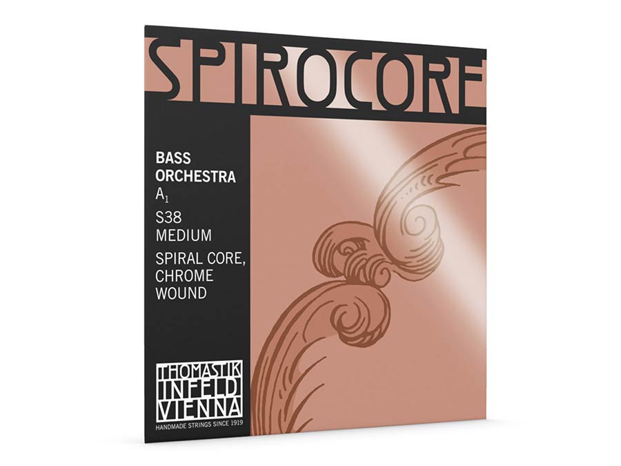 Thomastik-Infeld THS-38 contrabassnaar A-3 4/4, 110cm, medium, spiraalkern, chroom
