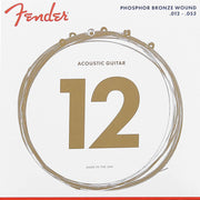 Fender snarenset akoestisch, phosphor bronze roundwound, light, 012-016-024-032-042-053