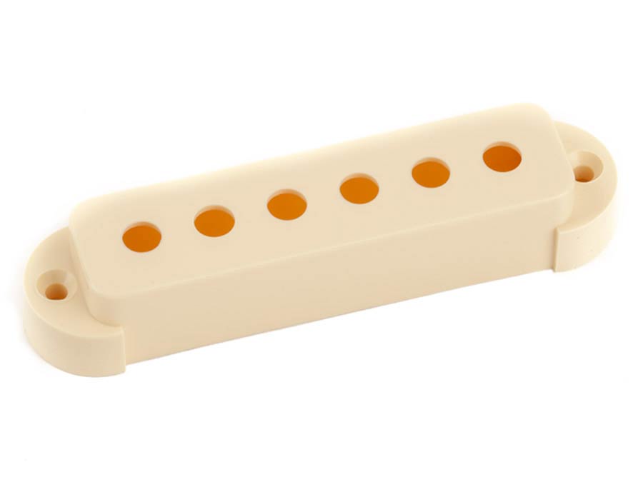 Fender pickup cover Jaguar, aged white plastic
