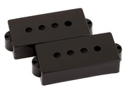 Fender pickup covers P-Bass, black, plastic, set of 2