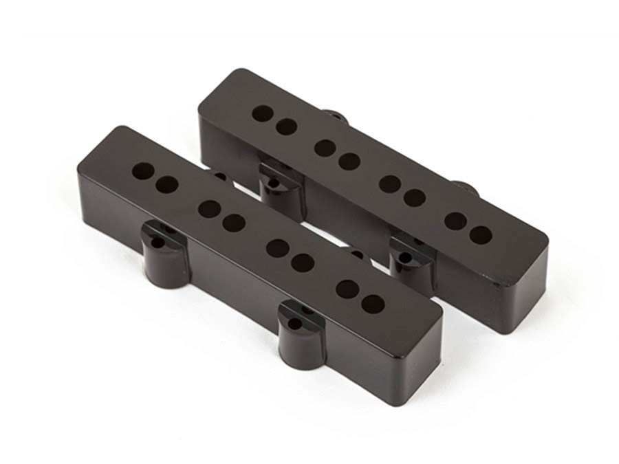 Fender pickup covers Jazz Bass®, black, plastic, set of 2